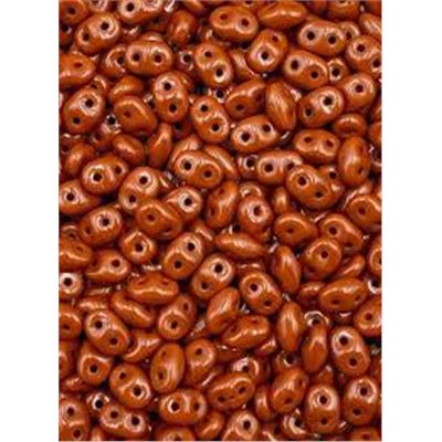 Superduo 2.5 x 5mm Opaque Chocolate Approx 24g