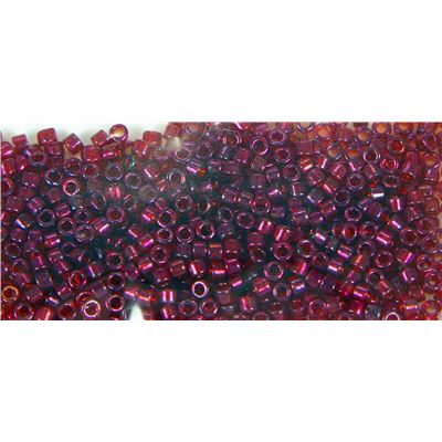 Delica DBR 105 Gold Lustre Trans Red 11/0 - Minimum 3g