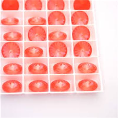 Swarovski Crystal 1122  Pointy Back Rivoli Orange Glow Delite 12mm 