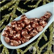 4x6mm Pellet Beads Soutache Copper Metallic ea.