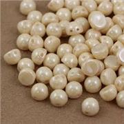 Czechmate Cabochon 7mm Lustre Opaque Champagne 2 Hole each