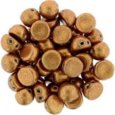 Czechmate Cabochon 7mm Saturated Metallic Emperador 2 Hole each