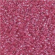 Delica DBR 914 - Sparkling Dark Pink Lined Crystal 11/0 - Minimum 3g
