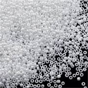 Miyuki Seed Bead Opaque Lustered White 15/0 - Minimum 5g