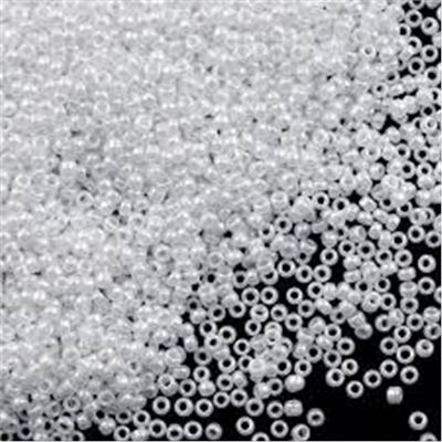 Miyuki Seed Bead Opaque Lustered White 15/0 - Minimum 5g