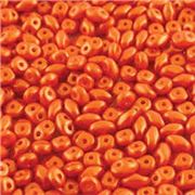 Superduo 2.5 x 5mm Gold Shine Orange Approx 24g