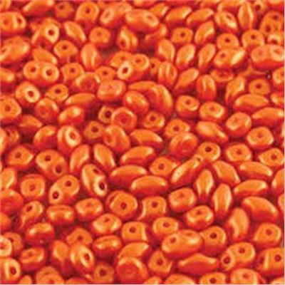 Superduo 2.5 x 5mm Gold Shine Orange Approx 24g
