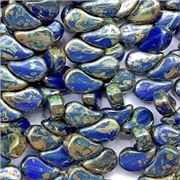 Paisley Duo Royal Blue Rembrandt 8x5mm Tube approx 22g each
