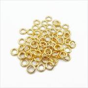 Jump Rings Gold 5x0.9mm ea