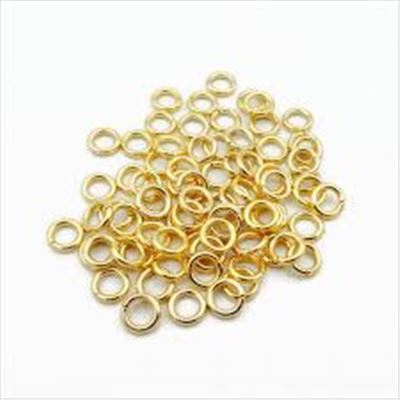 Jump Rings Gold 5x0.9mm ea