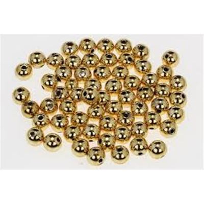 Plastic Pearl Gold Metallic 5mm - Minimum 8g