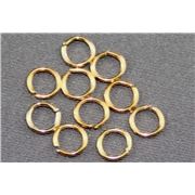 Jump Rings Gold 6x0.8mm ea
