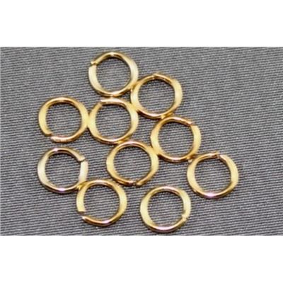 Jump Rings Gold 6x0.8mm ea