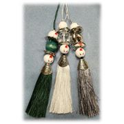 Christmas Tassels Pack of 2 Assorted Colours Approx 20cm.
