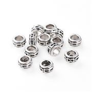 Filler Bead Patterned Rondelle 6x3.5mm Lead & Nickel Free Hole 3.5mm