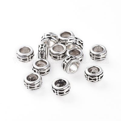 Filler Bead Patterned Rondelle 6x3.5mm Lead & Nickel Free Hole 3.5mm