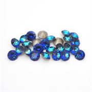 Pointed Back Glass Rhinestone Bermuda Blue 8x4.5mm each