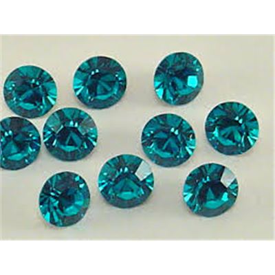 Pointed Back Glass Rhinestone Teal 8x4.5mm each
