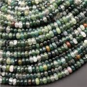 Indian Agate Rondelles 4.5x2.5mm Hole 1.2mm (approx 159 Beads)