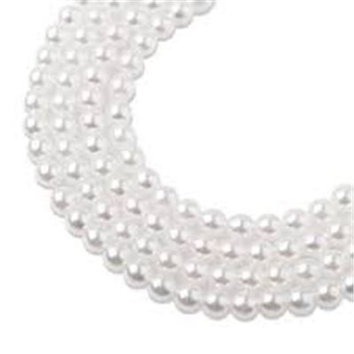 Czech Glass Pearl Round White 10mm each