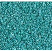 Delica DBR 166 Opaque Turquoise AB 11/0 - Minimum 3g