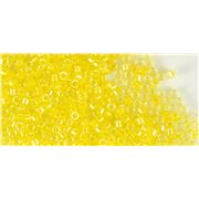 Delica DBR 53 Pale Yellow Colour Lined AB 11/0 - Minimum 3g