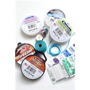 Beading Threads (using a needle). e.g. Fireline, Nymo, S-Lon etc