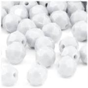 Plastic Hex White  8mm - Minimum 8g