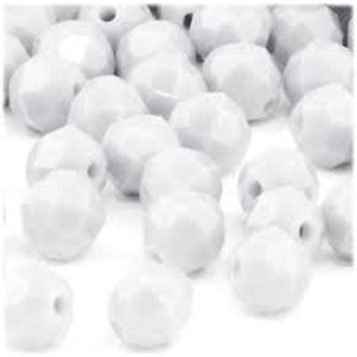 Plastic Hex White  8mm - Minimum 8g