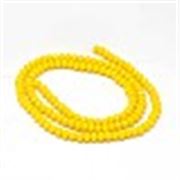 Glass Faceted Melon Strand Opaque Sunshine 3x2mm (approx 116 beads