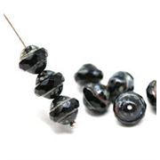 Czech Fire Polished U.F.O. & Saturn Beads