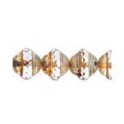 Czech FP UFO Trans Crystal/Diffusion Marble 10x11mm Each