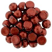Czechmate Cabochon 7mm Saturated Metallic Cherry Tomato 2 Hole each