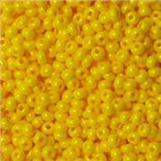 Czech Seed Bead Yellow Dyed Terra Opaque 11/0 - Minimum 8g