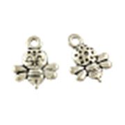 Tibetan Style Bee Charm 15x11mm Hole 2mm Each