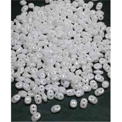 Miniduo Chalk White Luster 2x4mm. Min 10g.