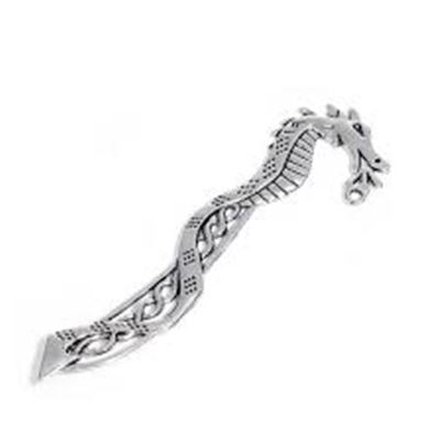 Bookmark Dragon Antique Silver 11.5cm each