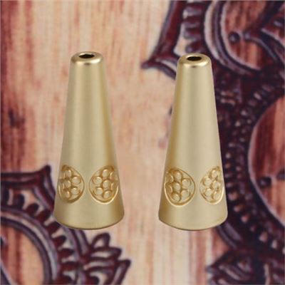 Matte Gold Flower Cone Cap Zinc based Alloy 21x8mm each