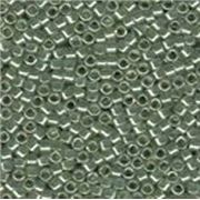 Delica DBR 1484 Light Moss Green Lustre Colour Lined 11/0 ea - Minimum 3g