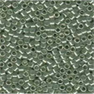 Delica DBR 1484 Light Moss Green Lustre Colour Lined 11/0 ea - Minimum 3g