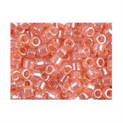 Delica DBR 1479 Pale Peach Lustre Colour Lined 11/0 -