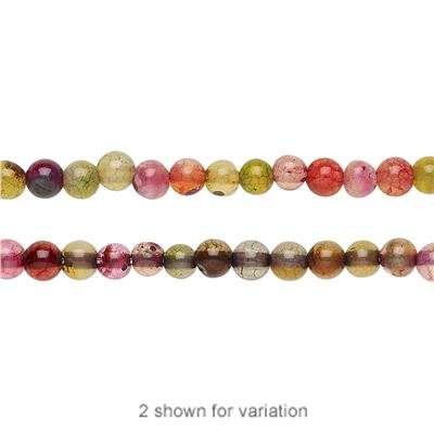 Semi Precious Agate Multicoloured 4mm (approx 100 beads) each