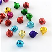Aluminium Bell Assorted Colours 8x9mm each