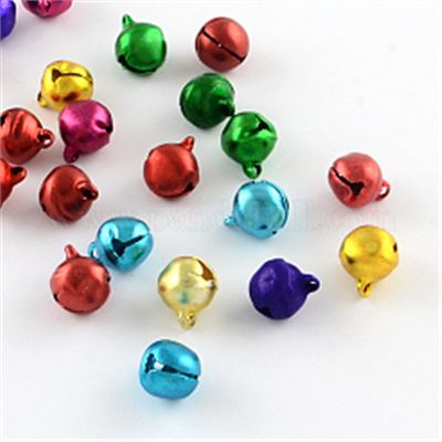 Aluminium Bell Assorted Colours 8x9mm each