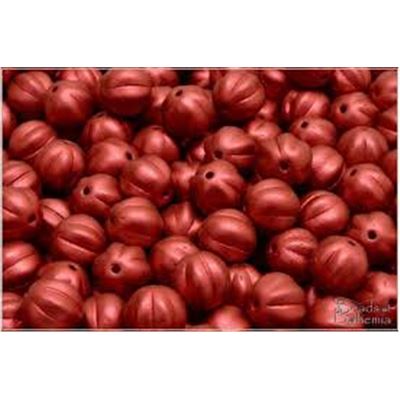 6mm Melon Glass Pearl Crimson each