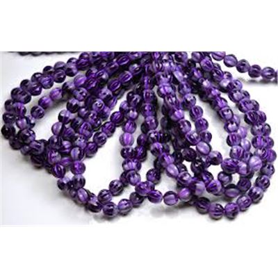 6mm Melon Glass Pearl Purple each