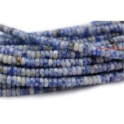 Blue Spot Jasper Heishi Beads 4x2mm Hole 0.9mm Approx 185 beads per strand 