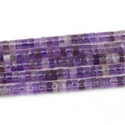 Amethyst Heishi Beads 4x2mm Hole 0.9mm Approx 165 beads per strand 