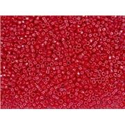 Matubo 10/0 Cylinder Bead Opaque Coral Red Minimum 3 grams