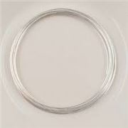 Memory Wire Bracelet (45mm) Silver Plate  1 Coil ea